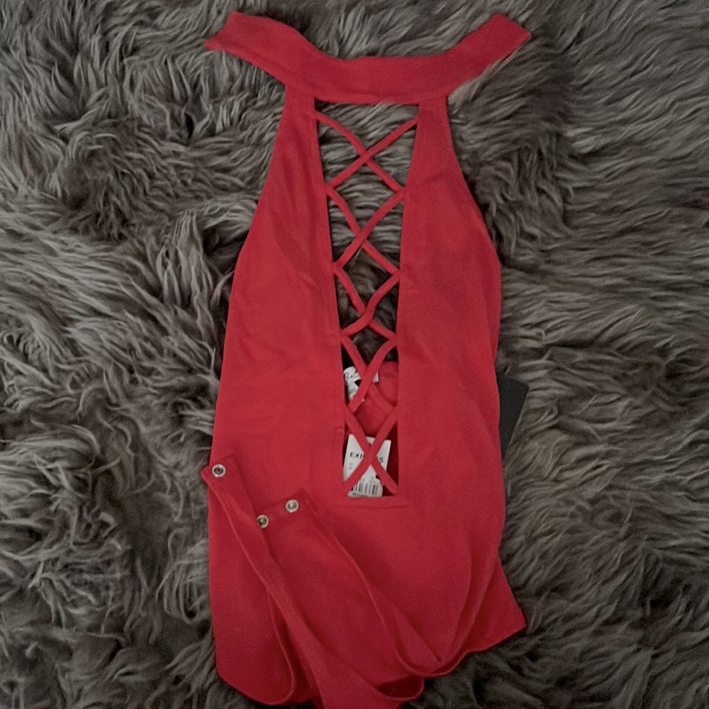 Red bodysuit